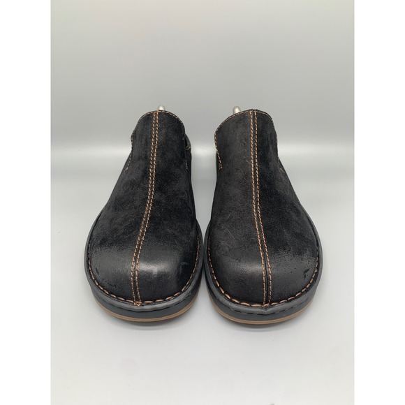 Born Jude BM0009409 Black Suede Leather Slip-On Mules Men's Sz 11 NEW - Picture 2 of 10